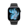 Apple Watch Series 11 GPS + Cellular 46mm caixa de alumínio cinzento sideral com bracelete desportiva preta - S/M