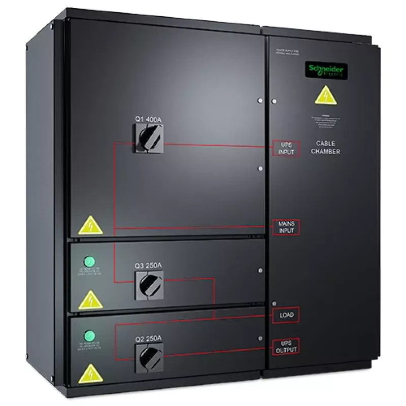 APC SYMMETRA PX 96/160KW PAINEL DE BYPASS DE MANUTENÇÃO PARA MONTAGEM NA PAREDE, 400V
