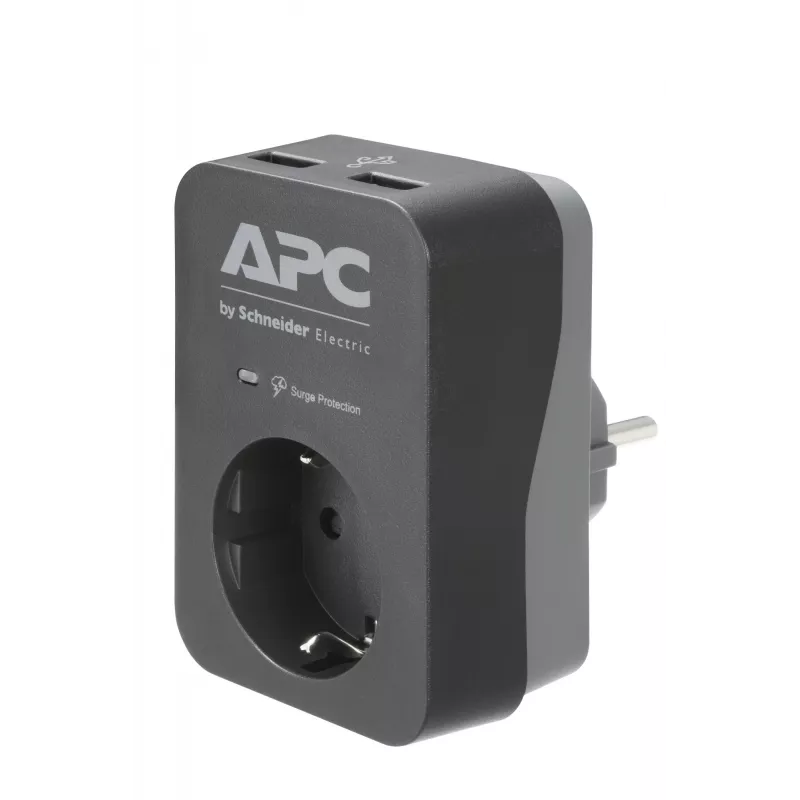 APC PME1WU2B-GR protetor contra sobretensões preto, cinzento 1 saída AC 230 V