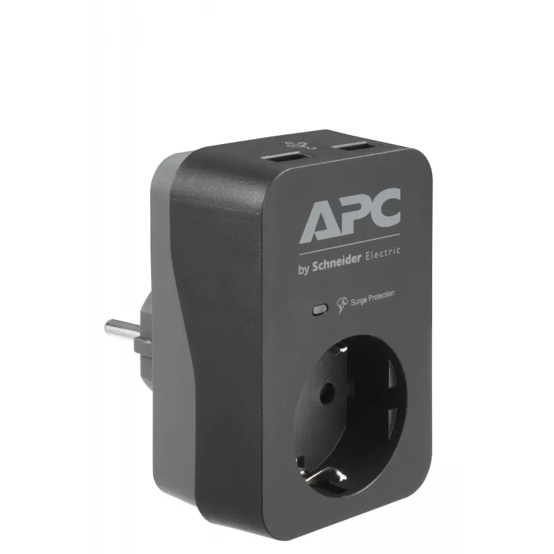 APC PME1WU2B-GR protetor contra sobretensões preto, cinzento 1 saída AC 230 V