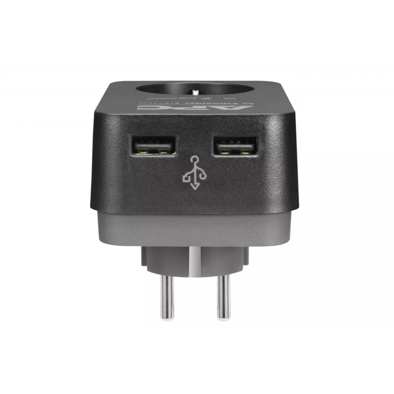 APC PME1WU2B-GR protetor contra sobretensões preto, cinzento 1 saída AC 230 V