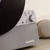 Gira-discos de áudio com acionamento por correia Lenco LSA-071SI, totalmente automático, cinzento, Bluetooth, 3,5 mm, 10 W