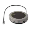 StarTech.com USB-C Speakerphone Docking Station, Mini Portable Conference Speaker e Audio Dock, USB-C para VGA/4K HDMI, 2x USB-A Hub, microfone/altifalante, Teams/Zoom/Softphone Speakerphone