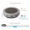 StarTech.com USB-C Speakerphone Docking Station, Mini Portable Conference Speaker e Audio Dock, USB-C para VGA/4K HDMI, 2x USB-A Hub, microfone/altifalante, Teams/Zoom/Softphone Speakerphone