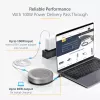StarTech.com USB-C Speakerphone Docking Station, Mini Portable Conference Speaker e Audio Dock, USB-C para VGA/4K HDMI, 2x USB-A Hub, microfone/altifalante, Teams/Zoom/Softphone Speakerphone