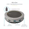 StarTech.com USB-C Speakerphone Docking Station, Mini Portable Conference Speaker e Audio Dock, USB-C para VGA/4K HDMI, 2x USB-A Hub, microfone/altifalante, Teams/Zoom/Softphone Speakerphone