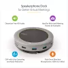 StarTech.com USB-C Speakerphone Docking Station, Mini Portable Conference Speaker e Audio Dock, USB-C para VGA/4K HDMI, 2x USB-A Hub, microfone/altifalante, Teams/Zoom/Softphone Speakerphone