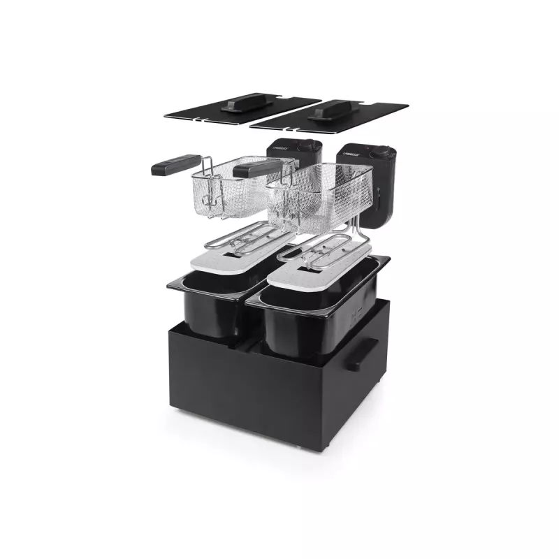 Fritadeira Princess 183028 Double preta Fryer 6 L 3600 W