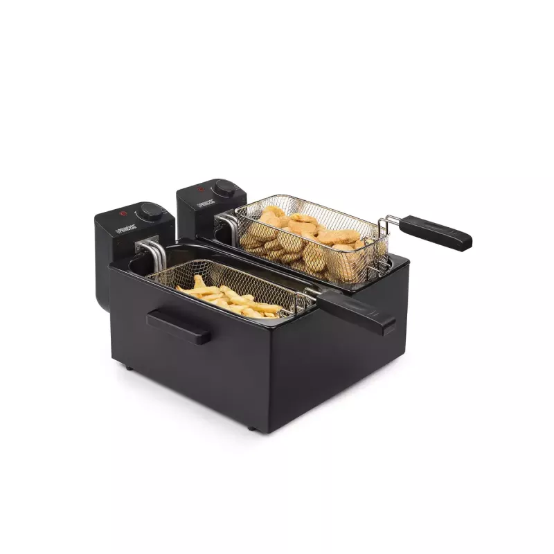 Fritadeira Princess 183028 Double preta Fryer 6 L 3600 W