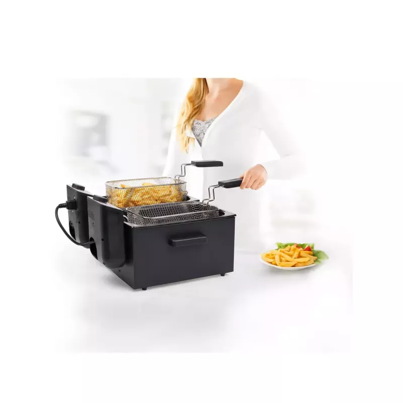 Fritadeira Princess 183028 Double preta Fryer 6 L 3600 W