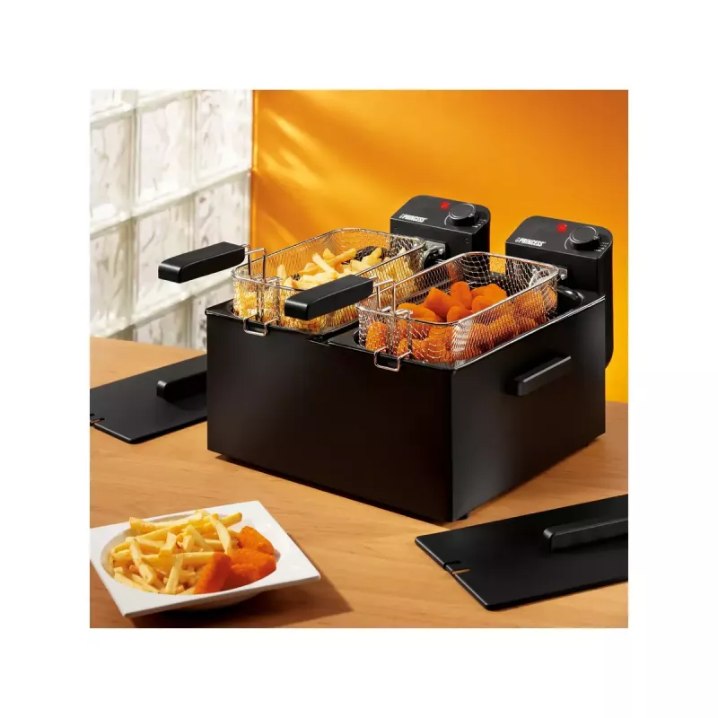 Fritadeira Princess 183028 Double preta Fryer 6 L 3600 W
