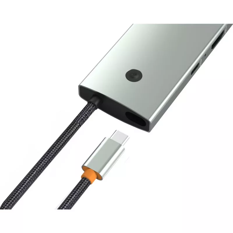 Techly IUSB32C-HUB6HPDI Hub de interfaces USB 3.2 Gen 1 (3.1 Gen 1) Type-C 5000 Mbit/s alumínio