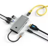 Techly IUSB32C-HUB6HPDI Hub de interfaces USB 3.2 Gen 1 (3.1 Gen 1) Type-C 5000 Mbit/s alumínio