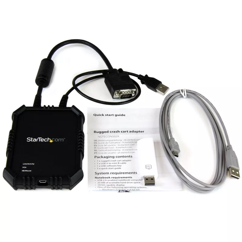 StarTech.com Consola KVM de portátil para servidor com caixa robusta