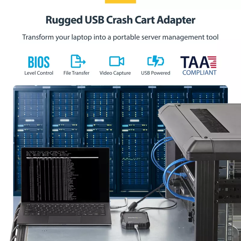 StarTech.com Consola KVM de portátil para servidor com caixa robusta