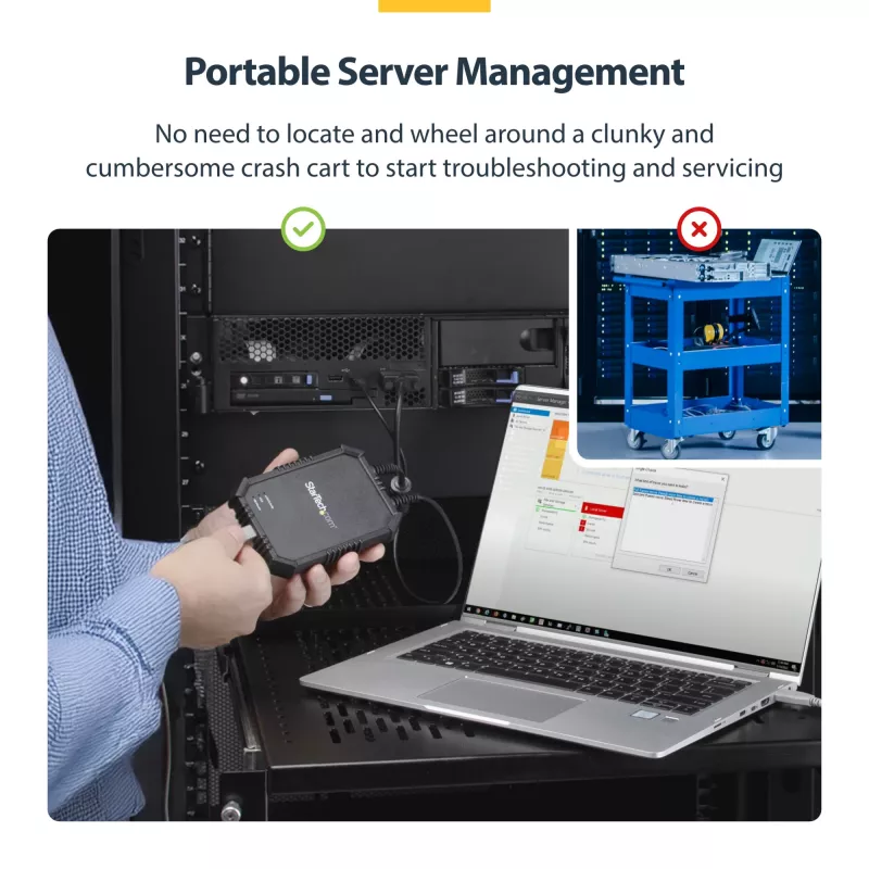 StarTech.com Consola KVM de portátil para servidor com caixa robusta
