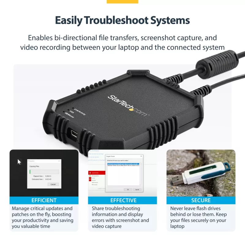 StarTech.com Consola KVM de portátil para servidor com caixa robusta