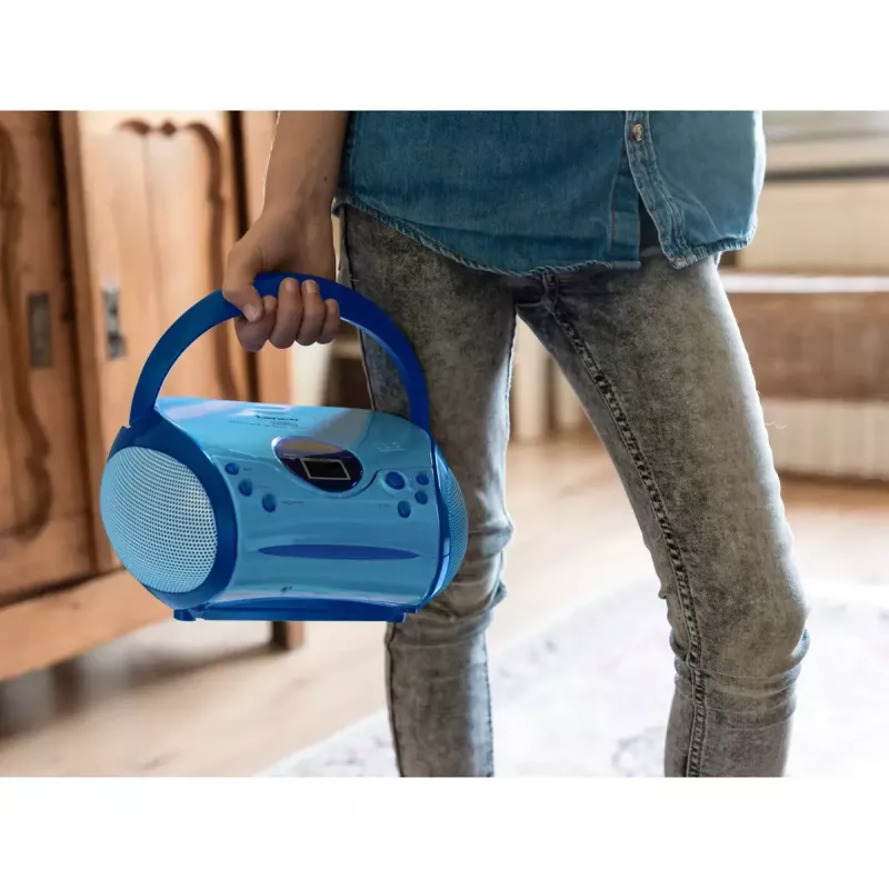 Rádio portátil Lenco SCD-24BU Kids FM 4W 60dB