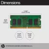 Memória HP 8GB DDR4 3200 SODIMM, Business, Windows 10, Windows 11, 70 mm, 30 mm, 1,5 mm, 8 g