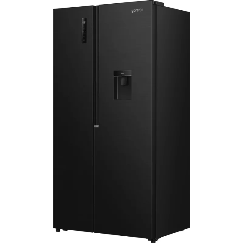 Frigorífico Side-by-Side Gorenje NRS917E41BXWD, independente, American Door, preto, 2 portas, Touch, LED
