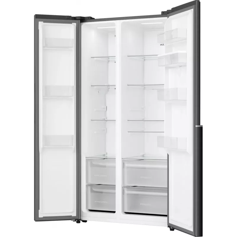 Frigorífico Side-by-Side Gorenje NRS917E41BXWD, independente, American Door, preto, 2 portas, Touch, LED
