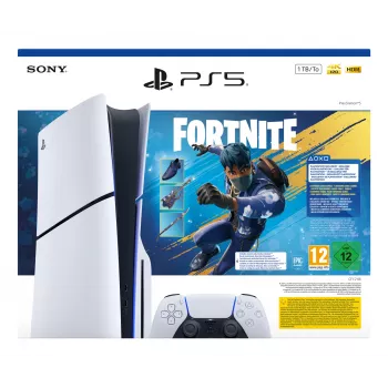 Sony PlayStation 5 - Pacote Fortnite Flowering Chaos 1 TB Wi-Fi preto, branco