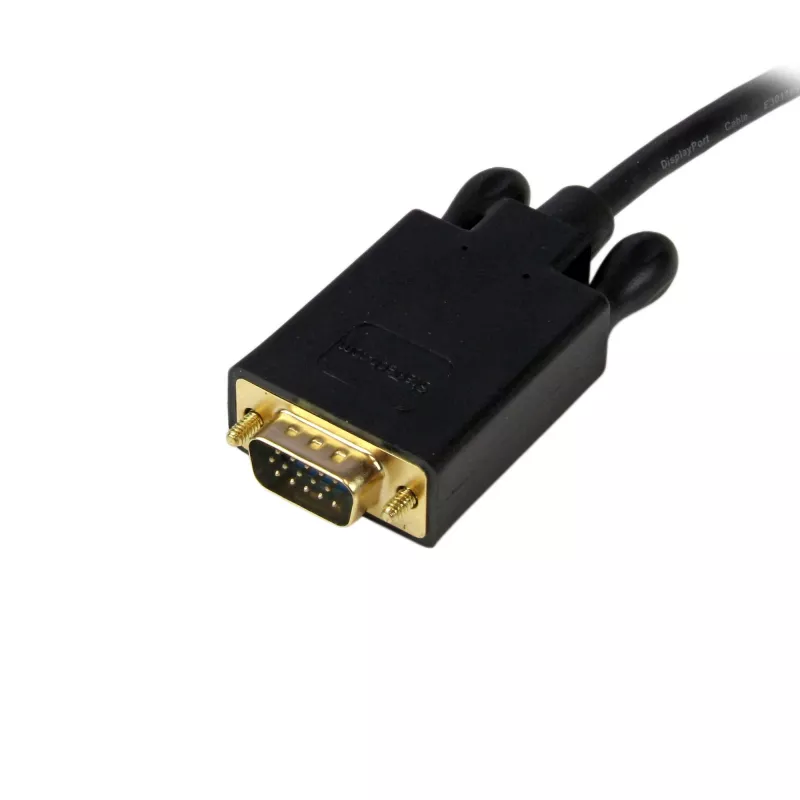 StarTech.com 4,6 m cabo DisplayPort para VGA – cabo adaptador ativo DisplayPort para VGA – vídeo 1080p – cabo de monitor DP para VGA – conversor DP 1.2 para VGA – ficha DP com bloqueio