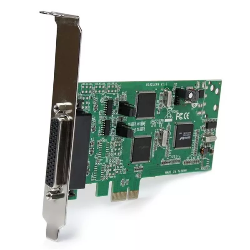StarTech.com placa combo série PCI Express PCIe de 4 portas - 2 x RS232 2 x RS422 / RS485