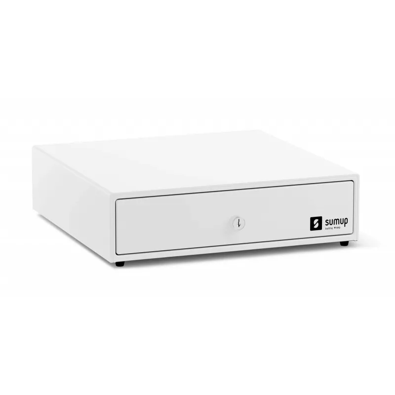 Gaveta de caixa SumUp Cash Drawer — caixa de plástico e aço, branco, 330×340×100 mm, 5 kg