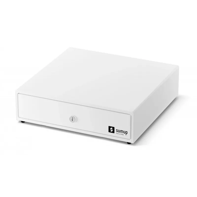 Gaveta de caixa SumUp Cash Drawer — caixa de plástico e aço, branco, 330×340×100 mm, 5 kg