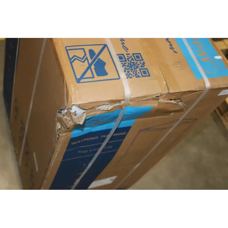 Máquina de lavar Midea MF100T60B/W-HR, carga superior, 6 kg, 1200 rpm, A, visor, vapor, 40×61 cm, branco