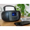 Rádio portátil DAB+/FM Lenco SCD-860 com Bluetooth, leitor de CD, ecrã TFT de 2,4 polegadas, 2×2W, AUX, pilha/fonte de alimentação