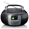 Rádio portátil DAB+/FM Lenco SCD-860 com Bluetooth, leitor de CD, ecrã TFT de 2,4 polegadas, 2×2W, AUX, pilha/fonte de alimentação