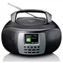 Rádio portátil DAB+/FM Lenco SCD-860 com Bluetooth, leitor de CD, ecrã TFT de 2,4 polegadas, 2×2W, AUX, pilha/fonte de alimentação