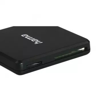 Hama leitor de cartões múltiplos USB 3.0, SD/microSD/CF, preto