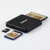 Hama leitor de cartões múltiplos USB 3.0, SD/microSD/CF, preto