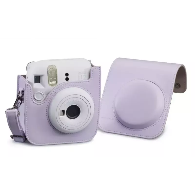 Capa Cullmann RIO Fit 120 para Fujifilm Instax mini 12, lilás, alça de ombro, 1 bolso exterior