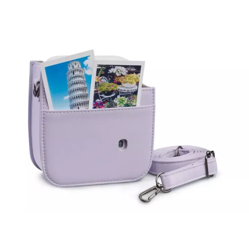 Capa Cullmann RIO Fit 120 para Fujifilm Instax mini 12, lilás, alça de ombro, 1 bolso exterior