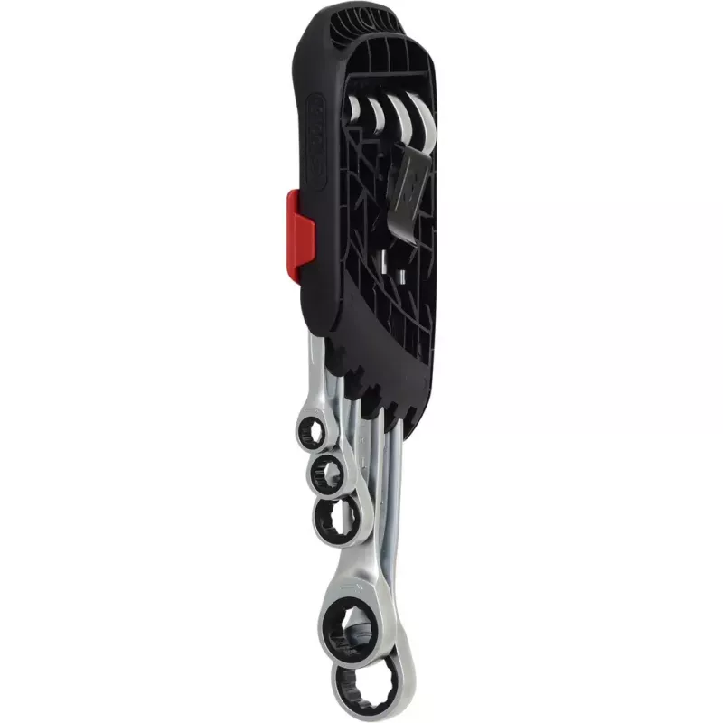 KS Tools DUO GEARplus 503.5205 jogo de chaves de anel com roquete, 5 pcs.