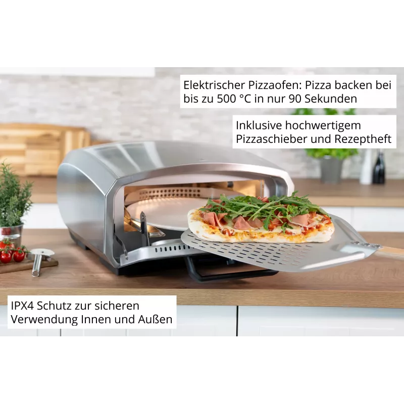 Forno de pizza Unold Enzo 68916 máquina/forno de pizza 1 pizza(s) 2100 W aço inoxidável
