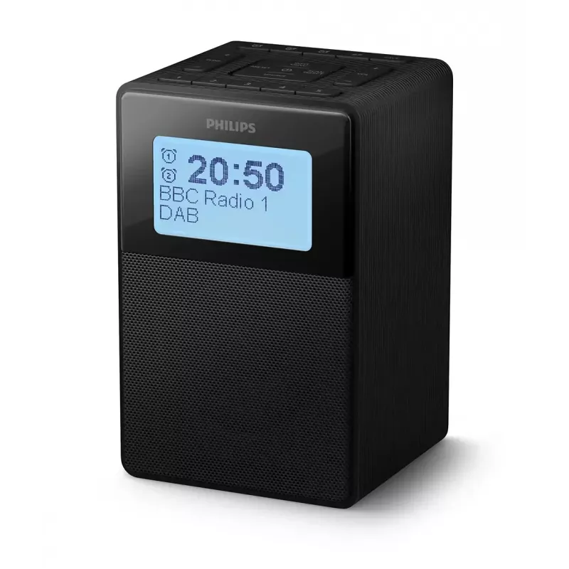 Despertador digital Philips TAR5100/10 preto 12/24h LCD Bluetooth