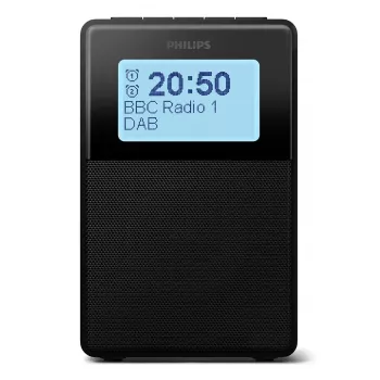 Despertador digital Philips TAR5100/10 preto 12/24h LCD Bluetooth