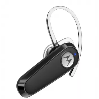 Headset Motorola HK126 sem fios com gancho de orelha, in-ear para trabalho/dia a dia USB Type-C Bluetooth preto