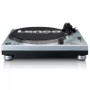 Gira-discos de acionamento direto Lenco L-3809ME — manual, USB Type-A, azul metálico