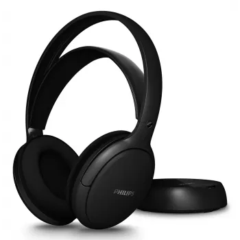 Auscultadores/headset Philips SHC5200M2/12 sem fios com arco de cabeça para TV USB Type-C preto