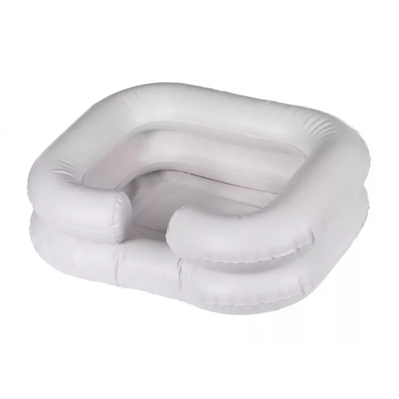Bacia de lavagem insuflável ActionMed PM100AM — bacia retangular de higiene e reabilitação com bomba, branco
