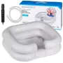 Bacia de lavagem insuflável ActionMed PM100AM — bacia retangular de higiene e reabilitação com bomba, branco