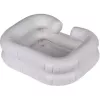 Bacia de lavagem insuflável ActionMed PM200AM — bacia de higiene retangular portátil, branco, bomba e mangueira incluídas