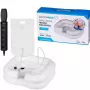 Bacia de lavagem insuflável ActionMed PM200AM — bacia de higiene retangular portátil, branco, bomba e mangueira incluídas