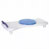 Assento de banho ActionMed LW400AM 2-em-1 com disco de transferência giratório, branco, resistente à humidade, assento ergonómico, orifício de suspensão